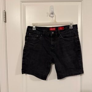 Ring of Fire Men's Black Denim Shorts